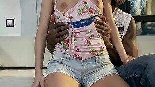 Teenage white girl Anita Bellini seduced to have fuck by ebony fellow. It wasn`t difficult for him to seduce the chick to screw because she loves black cocks so much!
